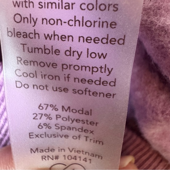 CALIA by Carrie Underwood Purple Crew Sweatshirt Ultra Soft Size Small - Picture 5 of 7